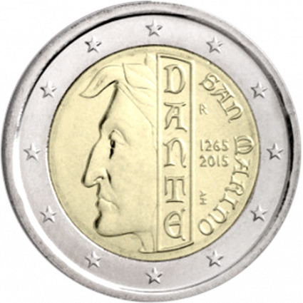 Sanmarīno 2 eiro piemiņas monēta 