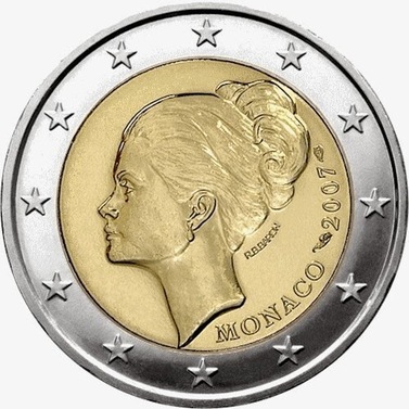 Monako piemiņas 2 eiro monētai veltītai 25. gadadienai kopš Greisas Kellijas nāves, 2007. gads