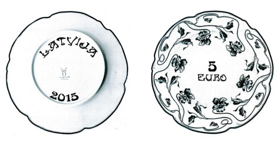 5 euro latvijas porcelans