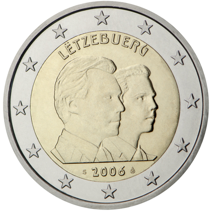 Luksemburga 2 eiro piemiņas monēta 