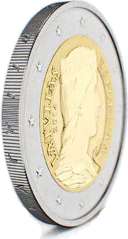 Latvijas 2 eiro monētas gurts