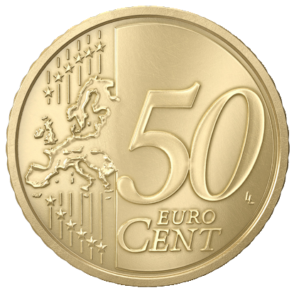 Latvijas 50 eiro centu averss