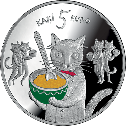 Pasaku monēta I pieci kaķi