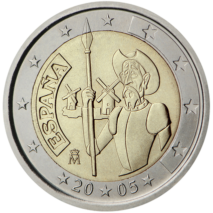 Spānija 2 eiro piemiņas monēta 