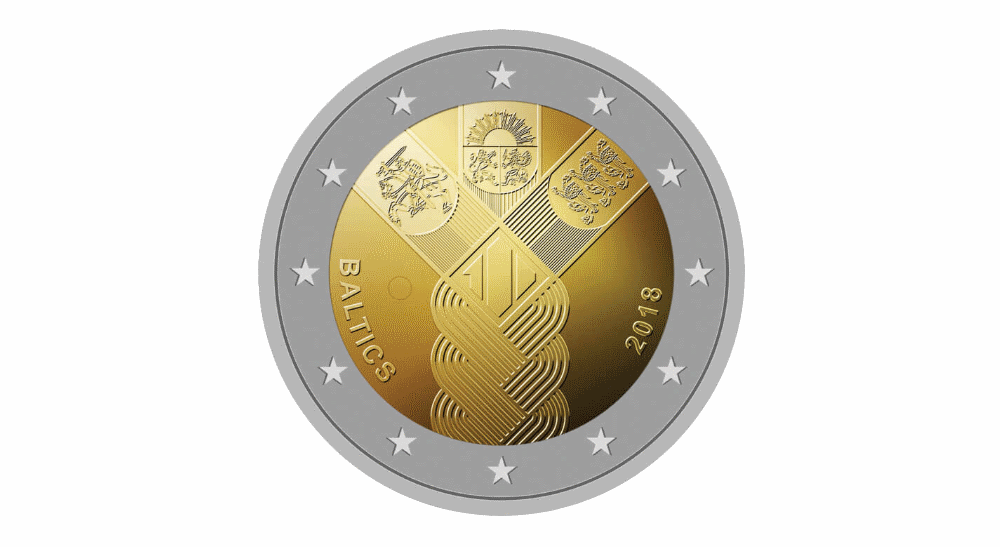 2 eiro monēta baltijas valsts