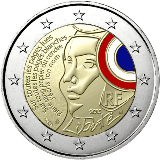 Francija 2 euro monēta 225th Anniverary of Fête de la Fédération 2015