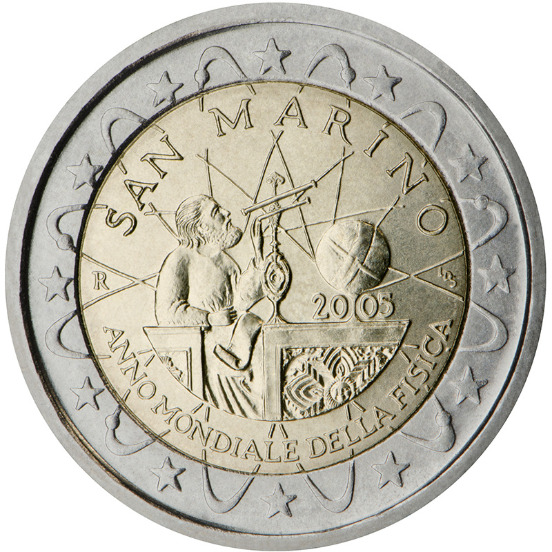 Sanmarīno 2 eiro piemiņas monēta 