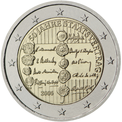 Austrija 2 eiro piemiņas monēta 