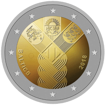 2 euro monēta baltijas valsts