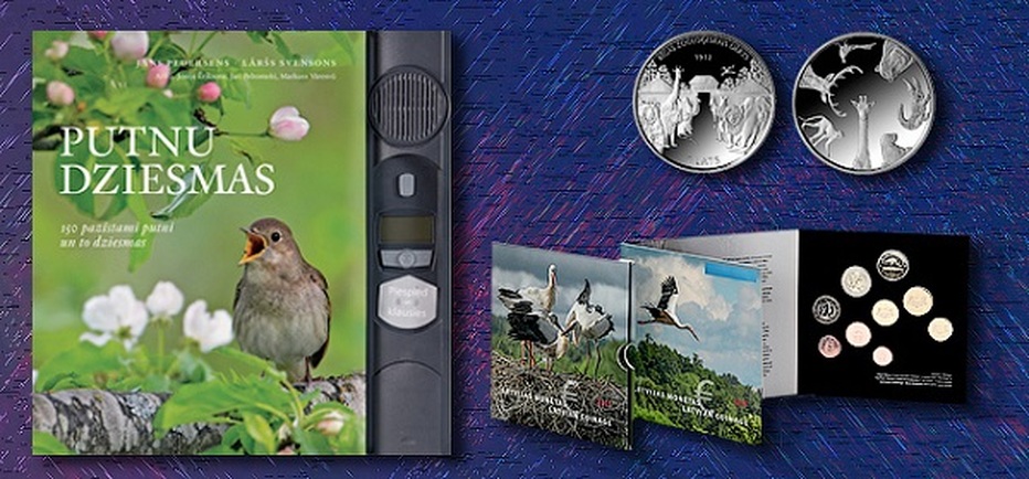 latvijas putni monēta
