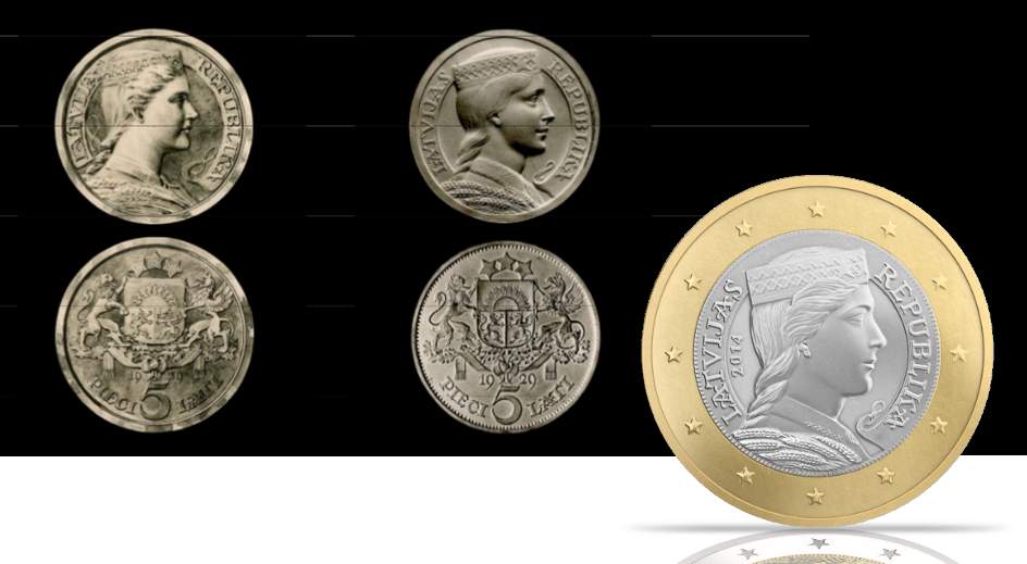Latvijas 1 eiro monēta