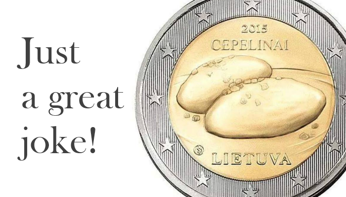 Lithuania 2 euro coin Cepelinai 2015
