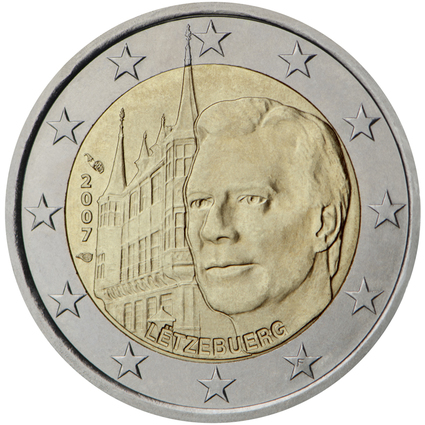 Luksemburga 2 eiro piemiņas monēta 