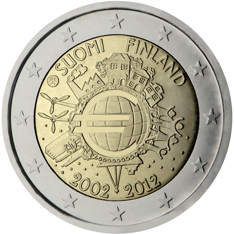 2 eiro piemiņas monēta 