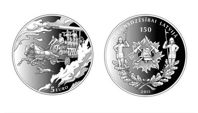 Ugunsdzēsībai Latvijā 150 monēta