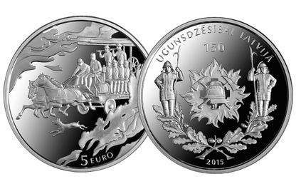 monēta ugunsdzēsībai latvijā 150