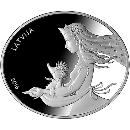 5 eiro monēta eža kažociņš