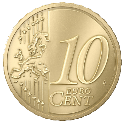 Latvijas 10 eiro centu averss