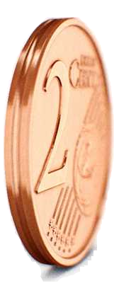 Latvijas 2 eiro centu monētas josta (gurts)
