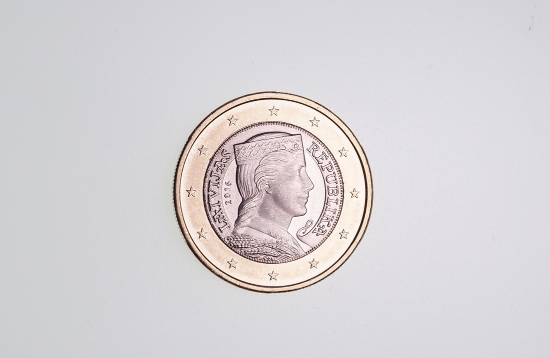 1 eiro monēta milda