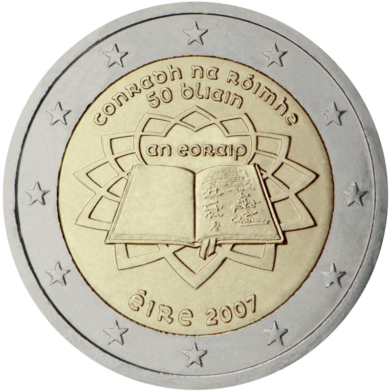 Īrija 2 eiro piemiņas monēta 