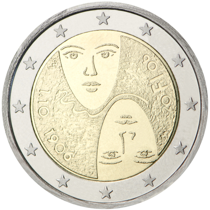Somija 2 eiro piemiņas monēta 