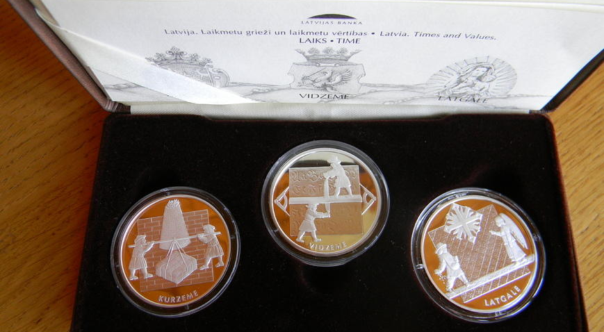 Monētas Vidzeme Kurzeme Latgale