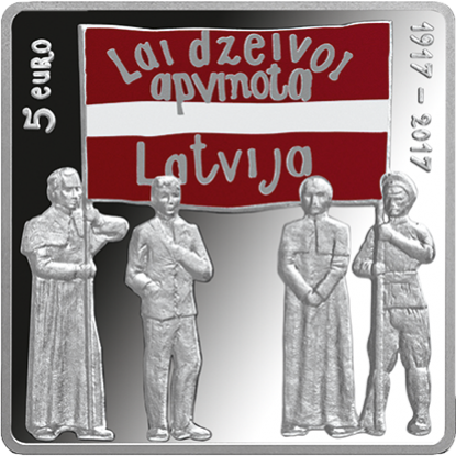 5 eiro monēta Latgales kongress